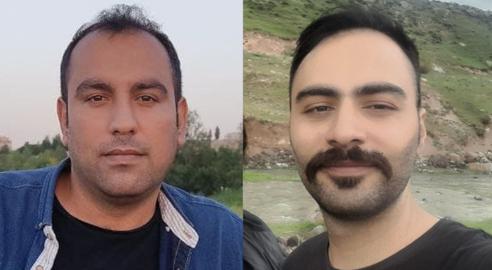 از راست سعید صادقی فر و عسگر اکبرزاده فعالان بازداشت شده در اردبیل