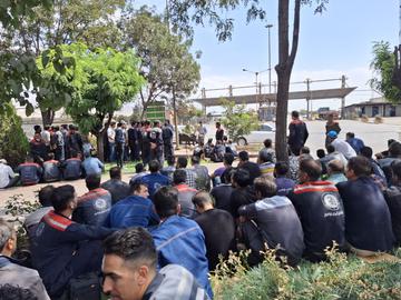 اعتصاب صدها نیروی پیمانی مجتمع فولاد خراسان