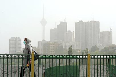 آلودگی هوای تهران، وضعیت قرمز، چهار منطقه