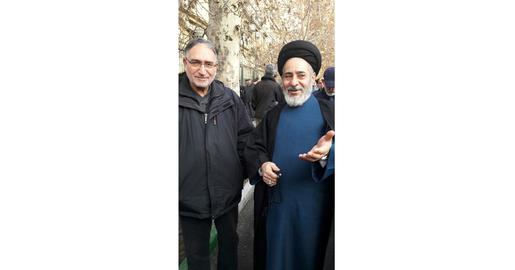 به همراه محمد نوری زاد، سال ۹۵. منبع: کانال تلگرامی عکس خمسه