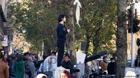خامنه‌ای همچنین حرکت دختران خیابان انقلاب را نیز  نتیجه «تبلیغات پرحجم دشمنان و هزینه‌های سرسام‌آور آنان برای اثرگذاری منفی بر مساله حجاب» خوانده بود