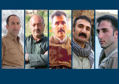 از سمت راست: «بهزاد پزشکی»، «رفیق پزشکی»، «کریم پزشکی»، «سعدی رشیدی» و «جمال مروتی»