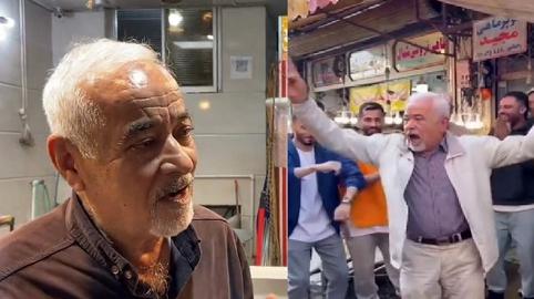 The authorities in Iran have taken down the Instagram page of a pensioner after a video clip of him dancing on the street in the northern city of Rasht had gone viral
