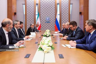 دیدار مخبر و پوتین، یک روز پیش از برگزاری دور دوم انتخابات