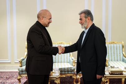 دیدار دبیرکل سازمان جهاد اسلامی فلسطین با وزیر خارجه و رییس مجلس