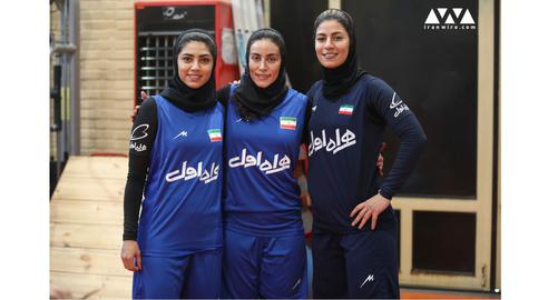 تمرینات دختران والیبالیست برای سفر به تایلند و بازی‌های کشورهای اسلامی