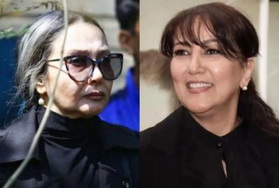 Prominent Iranian actresses Katayoun Riahi (left) and Panthea Bahram (right) have been fined $30 each for making public appearances without wearing the mandatory headscarf