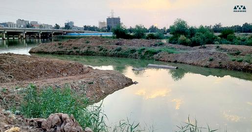 کم شدن عرض رودخانه