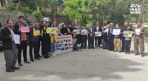 اعتراض فعالان صنفی معلمان همزمان با سفر وزیر آموزش و پرورش به کردستان