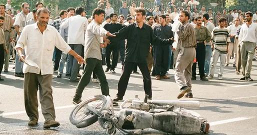 Although the Iranian government calls the events of July 9, 1999, a "riot" and "chaos," many view the protests of July 9 and the days following as a turning point in Iran's student movement and democracy, photo credit: Mehgameh Parvaneh