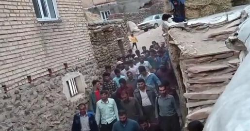 The situation remains tense in a village in Iran’s West Azerbaijan province where security forces opened fire on protesters demanding employment at a nearby gold mine
