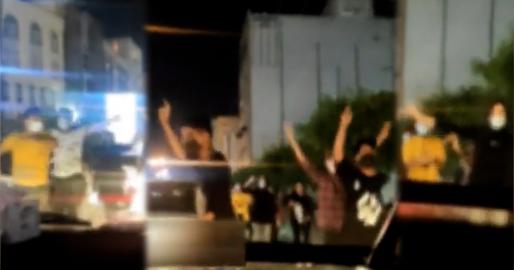 Elham’s eye was blinded during a protest in a city in Hormozgan province on November 11, 2022 (Picture of a protest in the Persian Gulf port city of Bandar Abbas, Hormozgan)