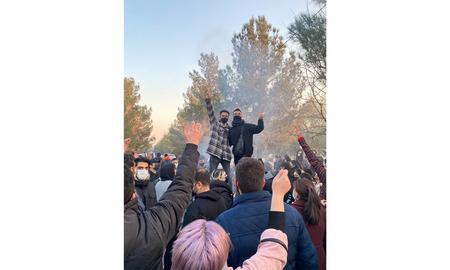 Following his release, which was contingent upon a pledge not to participate in further protests, he continued his activism against the Islamic Republic
