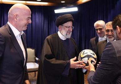 هم‌زمان با انتشار تصاویر مرتبط با دیدار اینفانتینو با ابراهیم رئیسی، «مهدی تاج» در گفت‌وگو با «ورزش سه»، رسانه نزدیک به حکومت گفت: «به زودی پول‌های ایران در فیفا آزاد خواهند شد.»