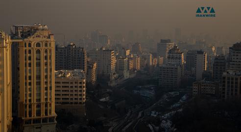 نمایی از شهر تهران در آلودگی هوا. عکس از ایران‌وایر