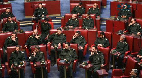فرماندهان سپاه پاسداران در مجلس خبرگان. عکس از ایران‌وایر