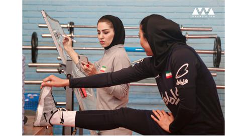 تمرینات دختران والیبالیست برای سفر به تایلند و بازی‌های کشورهای اسلامی