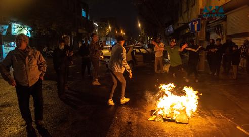March 14 protests in Tehran. Photo by IranWire
