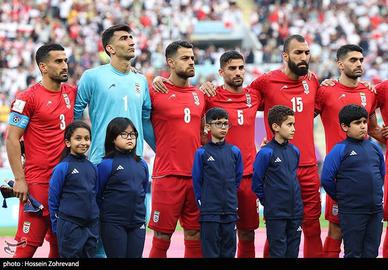 Iranian state television censored footage of the players lining up and refusing to sing before the match as the anthem was played.
