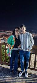 هاجر سعیدی همراه فرزندش