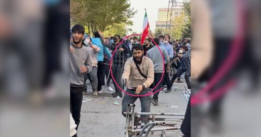 هشتم آبان ۱۴۰۱ تصاویر یکی از ماموران لباس شخصی در دانشگاه آزاد تهران شمال منتشر شد. مامورای که در دانشگاه اسلحه می‌کشد و به سمت دانشجویان شلیک می‌کند.