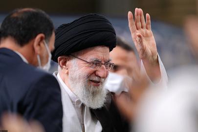 In several Iranian cities, Basij militiamen on motorcycles cruise through the streets chanting, "Woe if Khamenei gives me the order for jihad"