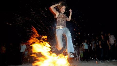 In the run-up to Nowrouz, the Persian New Year, many Iranians celebrate Chaharshanbe Suri by setting off fireworks and lighting bonfires