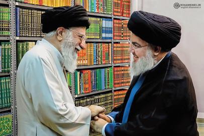 در سکوت خامنه‌ای، حسن نصرالله از جمهوری اسلامی دفاع کرد