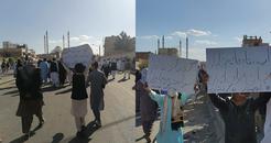 تجمع مردم معترض بعد از نماز جمعه در زاهدان، چابهار و خاش