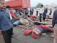 دستکم ۱۶ کشته در تصادف مرگ‌بار جاده شوشتر در استان خوزستان