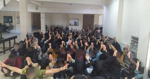 Students held a sit-in at Bu-Ali Sina University in Hamadan to protest against a threat of expulsion.
