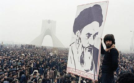 The Islamic Republic of Iran was installed 44 years ago after a mass movement led by Ayatollah Ruhollah Khomeini overthrew the monarchy. In this photo from October 9, 1978, protesters demonstrate against Shah Mohammad Reza Pahlavi in Tehran. (Credit: AP)