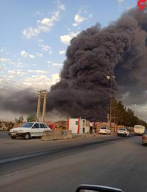 ۱۲ کشته و زخمی در آتش‌سوزی یک کارخانه در قم