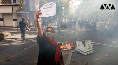 گزارش تصویری؛ اعتراضات سراسری شنبه نهم مهر در تهران(۱)