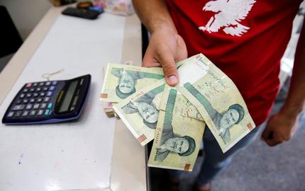 The US dollar was selling for as much as 370,400 rials on Sunday afternoon, up from 367,000 on Friday, according to currency exchangers in Tehran