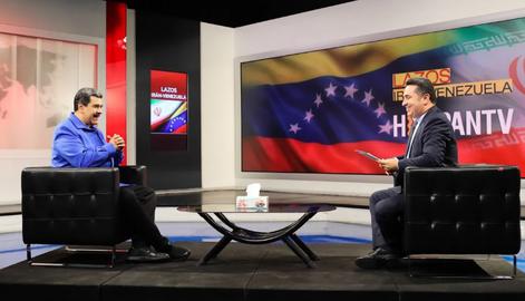 Maduro le agradeció a Hispan TV, el brazo español de la Radiodifusión de la República Islámica de Irán por la cobertura de su visita