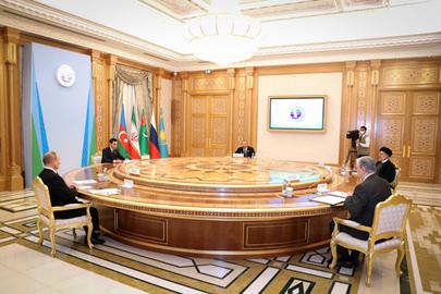 نشست ششم روسای جمهوری دریای خزر به میزبانی ترکمنستان. دولت های ساحلی در این نشست استفاده نظامی روسیه  از خزر علیه کشورهای ثالث را محکوم نکردند