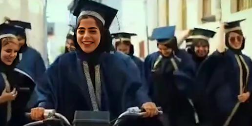 A group of female students may face prosecution after dancing at their graduation ceremony in southern Iran, warned the university president