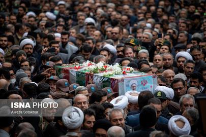 مراسم تشییع قضات کشته شده دیوان عالی کشور