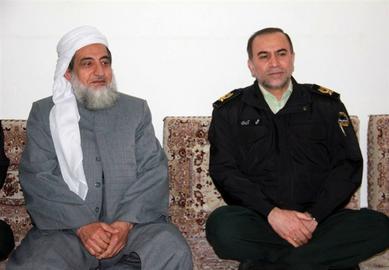 ماموستا مصطفی شیرزادی در دیدار با سردار علی آزادی فرمانده انتظامی استان کردستان