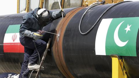 The pipeline construction began in 2013 on the Pakistani side, following Iran's start in 2010