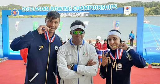 Despite having won the gold at the 2019 Asian Rowing Cup, Nasiri had spoken publicly on several occasions about his financial problems