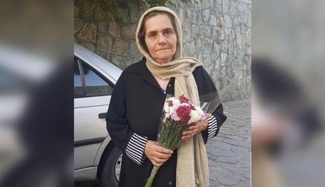 Farangis Mazlum was arrested after speaking to the media about her then-imprisoned son, Soheil Arabi