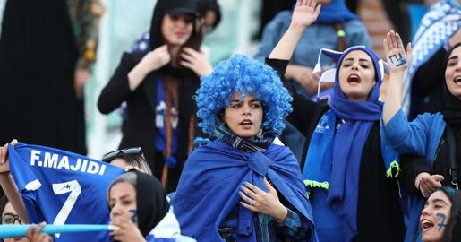 A handful of women and girls, still dwarfed by male fans, were allowed to watch some Pro League games at Tehran's Azadi Stadium last month