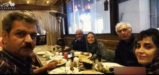 The pair met with Iranian trade unionists during their stay, taking pictures together in Tehran restaurants