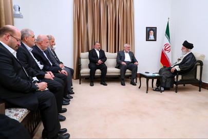 دیدار اسماعیل هنیه رییس دفتر سیاسی حماس با خامنه ای ۳۱ خرداد ۱۴۰۲