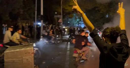 Protests continued across Tehran and other Iranian cities on Monday night despite the brutal response of security forces