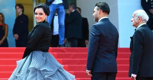 Star Taraneh Alidoosti on the red carpet at Cannes