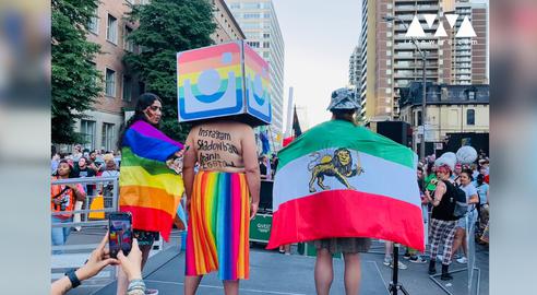 رژه افتخار جامعه رنگین‌کمانی در تورنتو و اعتراض به سیاست‌های سانسور اینستاگرام