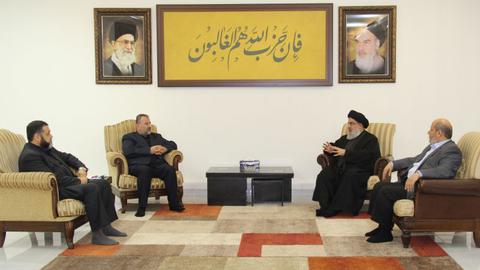 دیدار حسن نصرالله با رهبران حماس
